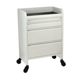 JOIKEN - FUSION PLUS 4 Drawer Trolley (Castor Wheels) - WHITE - Luna Beauty Supplies